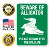 Sigo Signs, Beware of Alligator Please Do Not Feed The