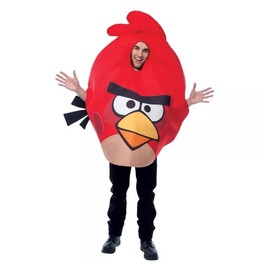 Paper Magic Unisex - Adult Angry Birds Costume, Red, One Size