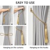 2 Pack Long Tassel Curtain Tiebacks Handmade Braided Rope Knot