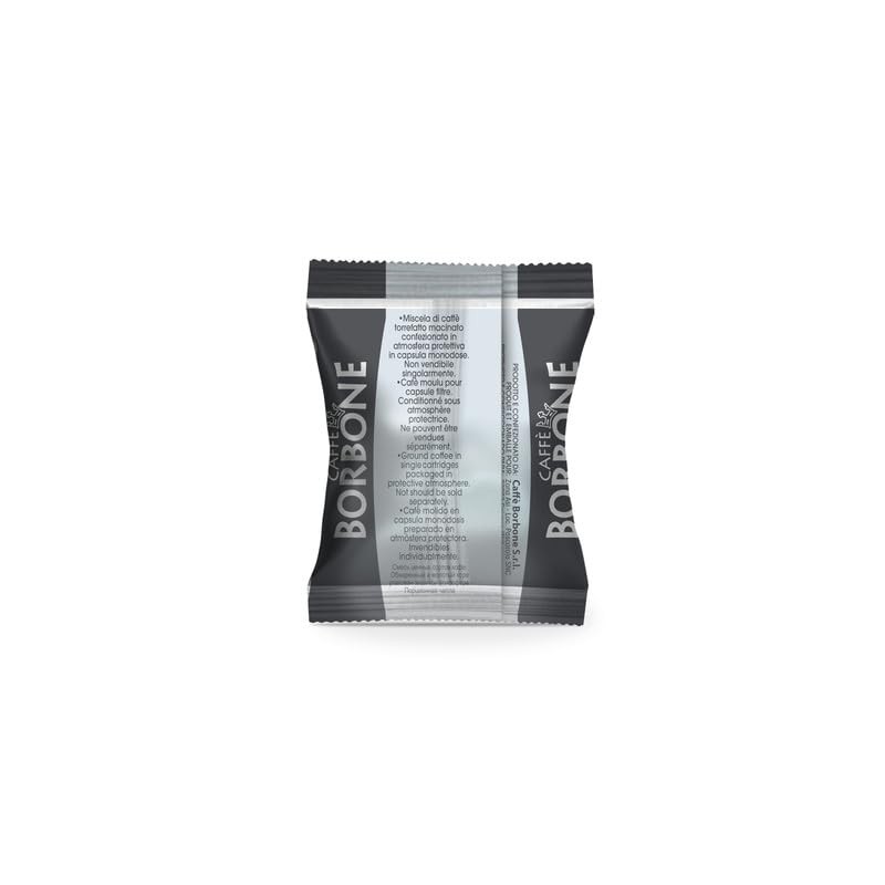 Caffè Borbone Black Blend Nespresso Compatible Espresso Coffee Pods, 50