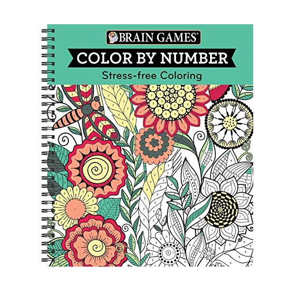 Brain Games - Color by Number: Stress-Free Coloring (Green)
