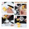 Blandar Exprimidor Prensa Naranja Citrico Manual Acero Inoxidable