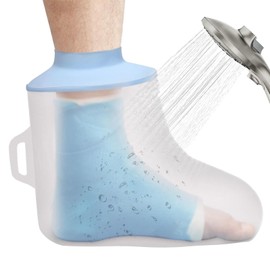 Waterproof Foot Cover for Shower, Waterproof Shower Boot, Seal Tight Waterproof Cast Protector for Showering, Waterproof Foot Cover, Reusable Shower Boot to Keep Your Foot Dry When You Shower