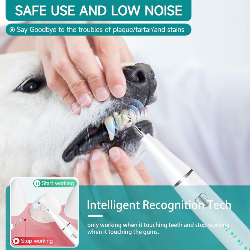 Psytpusa Dog Teeth Cleaning Kit - Dental Plaque Remover Tool,