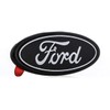 Ford Black & Gray Oval Novelty Decorative Logo Black Plastic