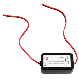Car Reversing Camera Filter, Rectifier Reversing Camera, 12 V DC Power Relay Capacitor Filter Rectifier for Stable Power Supply and Picture Quality, Easy Installation, Durable