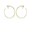 Vince Camuto Gold-Tone Large Open Hoop Clip On Earrings For