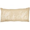 Mr. & Mrs. Burlap Pillow