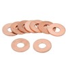 sourcing map 10 Pieces 6 mm Inner Diameter Copper Discs