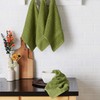 DII Basic Terry Collection Waffle Dishtowel Set, 15x26, Solid Antique