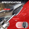 EZARC AlCrN Carbide Rotary Burr Bit (Pro), SF-5 Double Cut