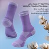 BUDERMMY Crew Socks for Women Hiking Athletic Running Walking Cushioned