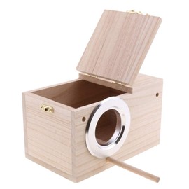 MOVKZACV Parakeet Nesting Box Wooden Durable Bird Cockatiel Bird Breeding Box Budgies Wooden Breeding Box for Budgies Parrot (Size: 29 x 15 x 15 cm)