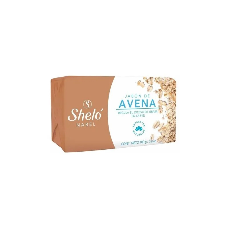 Jabón Barra Sheló Nabel Antiacné Avena 100g Pack 2 Piezas