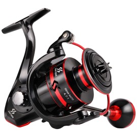Sougayilang Spinning Reels Light Weight Ultra Smooth Powerful Fishing Reels Red 6000