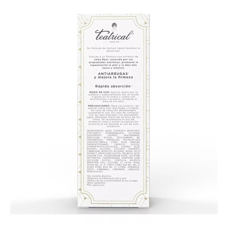 Teatrical serum Sérum Facial Teatrical Antiarrugas Con Jalea Real 30