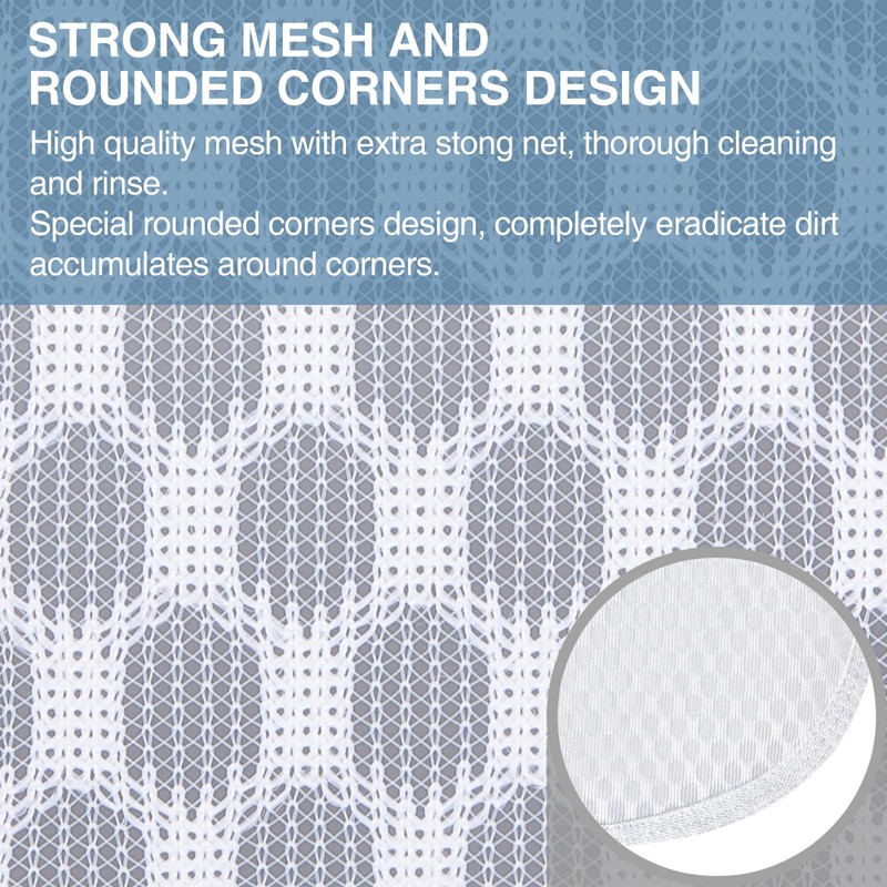 3 pcs Durable Honeycomb Mesh Laundry Bags for Delicates 12"