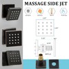 Showerhead Body Spray, HOMEDEC 2inch Brass Square Massage Shower Jet