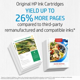 HP 65 Genuine Original Black Ink Printer Cartridge works with HP Deskjet 2600, 3700, Advantage 5000 Series, HP Envy 5000 Series - N9K02AA