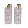 Gold Lighter Cover Sleeve with Crystal Rhinestones LS3