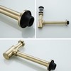 RANDOM Brass Contemporary Round Bottle P Trap 1 1/4,Basin Sink