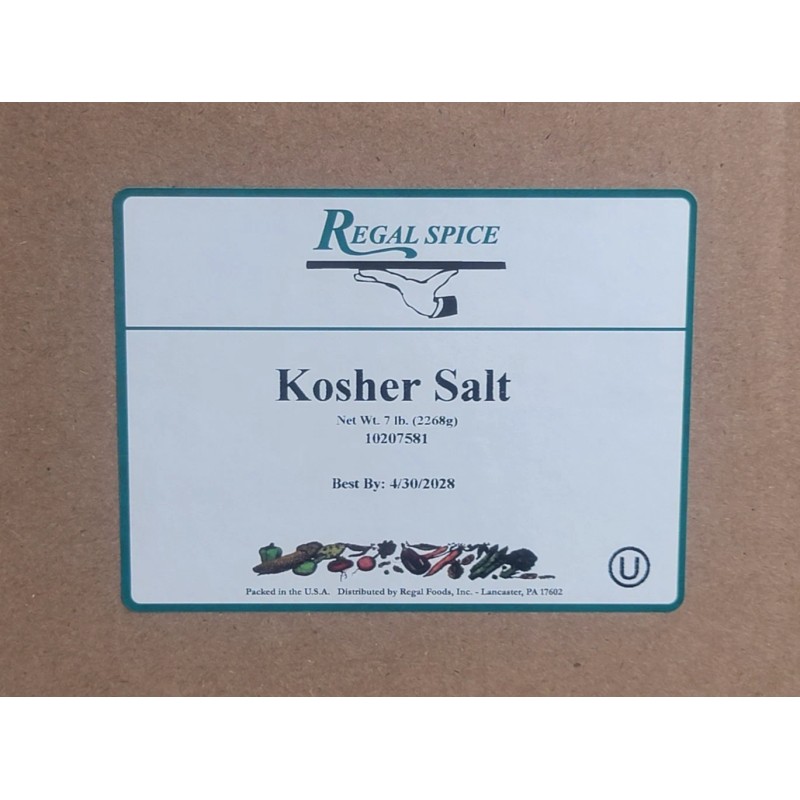 Regal Spice Extra Coarse Kosher Salt 7 lb per Jug