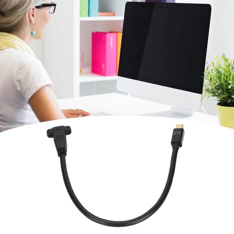 Mini DisplayPort Cable Small Portable 4K MiniDP Female to Male