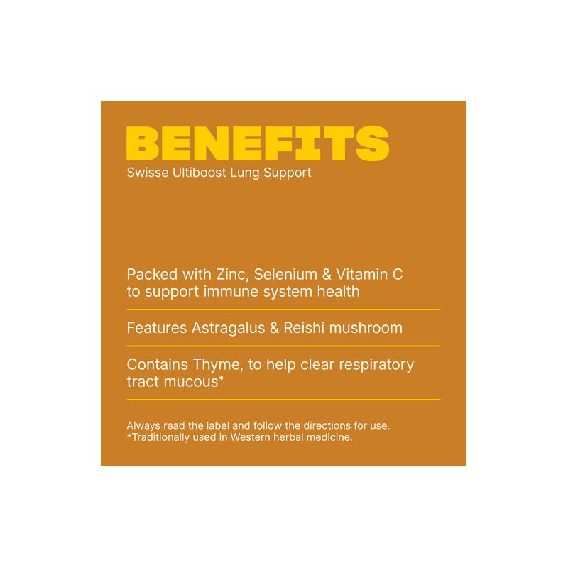 Swisse Ultiboost Lung Health Support 90 Tablets