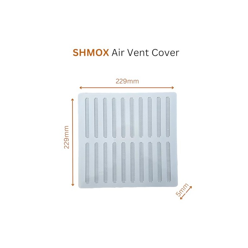 SHMOX 9x9 Inch (229X229mm) Adjustable Air Vent Cover for Effortless