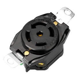 PLUGTUL NEMA L21-30R Flush Mounting Locking Receptacle, Industrial Grade, 30 Amp, 120/208 Volt, UL Listed