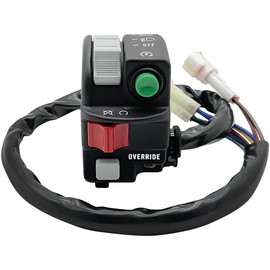 Mabutingti Left Handlebar Switch for Yamaha Grizzly 550 700 Kodiak 700 450 YFM700 YFM550 YFM450 Start Stop Headlight Override