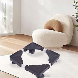 Soporte de Base de Plantas Ajustable, Soporte de Maceta Universal con Ruedas para el Jardín Doméstico, Uso del Patio, Adecuado para Varias Especificaciones de macetas. (plástico)