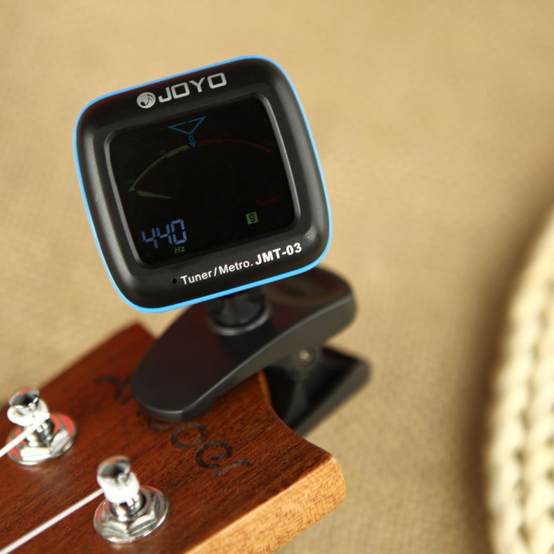 JOYO JMT-03 Portable Guitar Tuner Metronome Digital Tuner Clip Mic