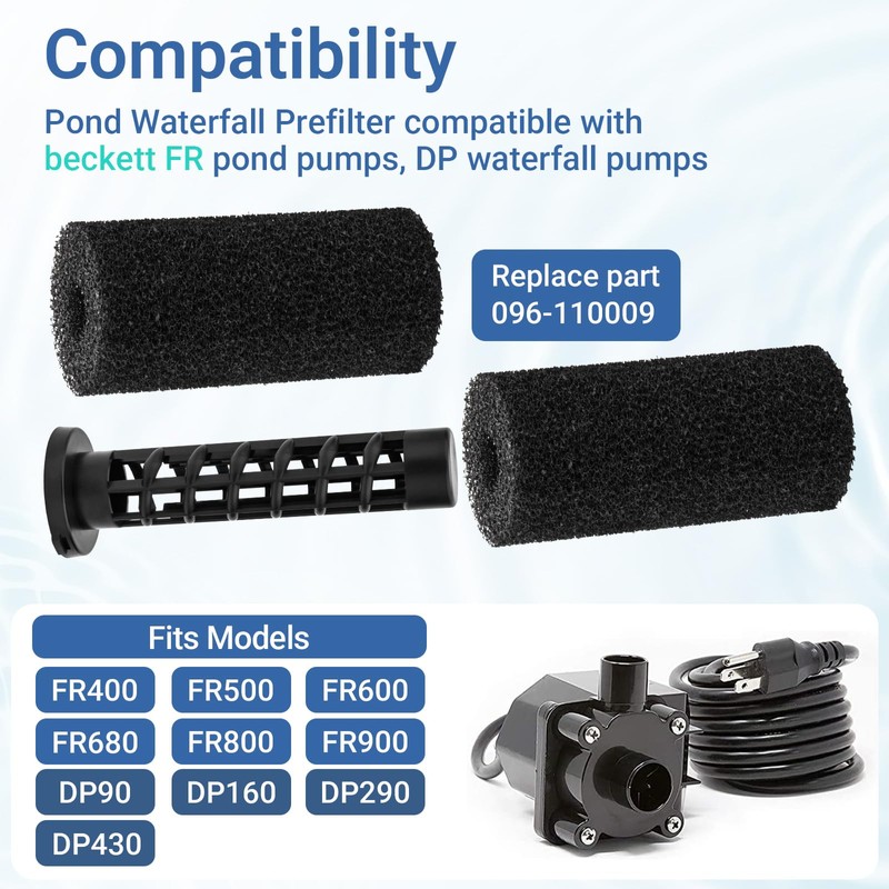 Pond Pump Replacement Pre Filters Kits 7137710 Compatible with Beckett