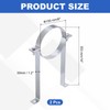 PATIKIL 6 Inch B Vent Wall Strap, 2 Pack Galvanized