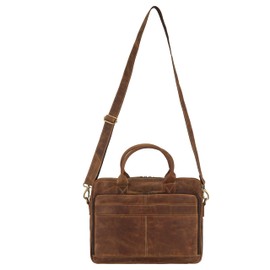 James Cuero Vntage Leather briefcases Laptop Messenger Bags for Men and Women Best Office Satchel Bag