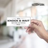 2pk Please Knock Sign for Door Sticker | Please Knock