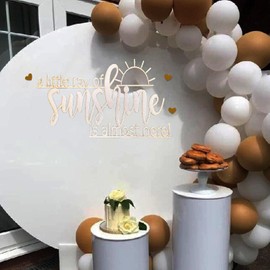 Wooden Wall Art Sign, 'A Little Ray of Sunshine is Almost Here' Quote,Baby Shower Welcome Sign,Baby Announcements Wall Decoration Backdrop,Boy Girl Gender Reveal Party Backdrop, Nursery Room Decor