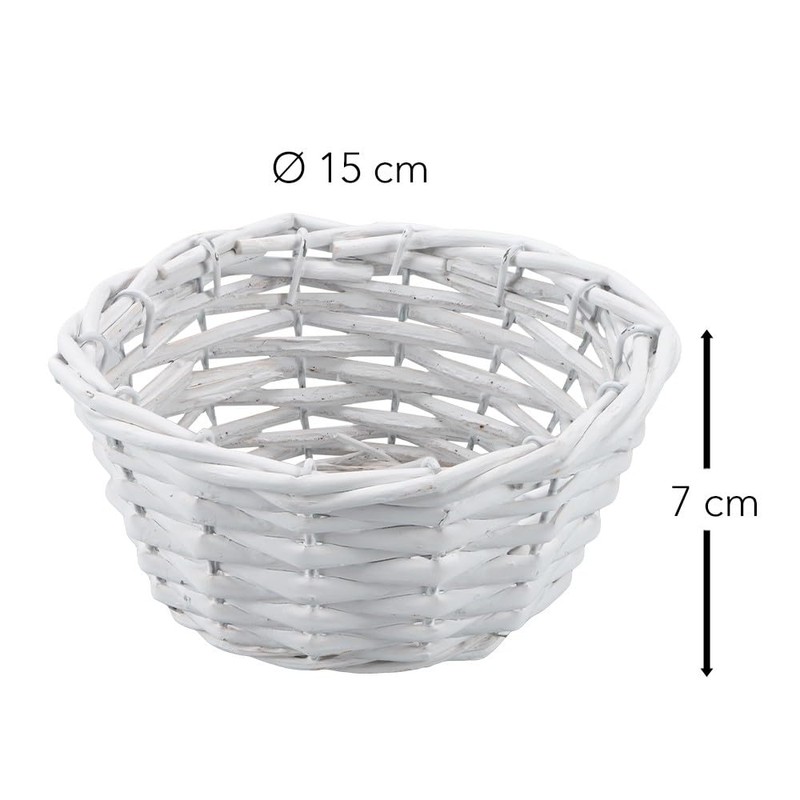 Ideen mit Herz Wicker Basket | Wooden Basket | Willow