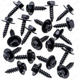 Rexka 20pcs Bumper Cover Splash Shield Screw Bolt Compatible with Toyota Lexus 90159-60477
