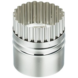 Pearl Metal Raffine D-6159 Stainless Steel Wave/Round Cutter, 2.0 inches (5 cm)