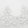 3 Yards 9 Inches Width Silver Beaded Lace Trim, Sequin