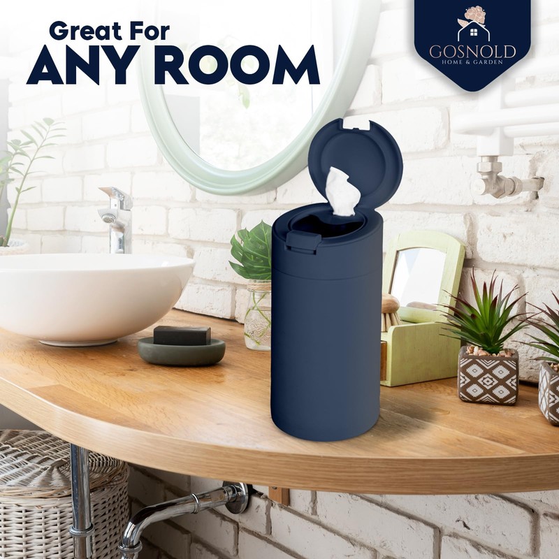 Extra Large Refillable Disinfecting Wet Wipes Dispenser (Navy Blue) |