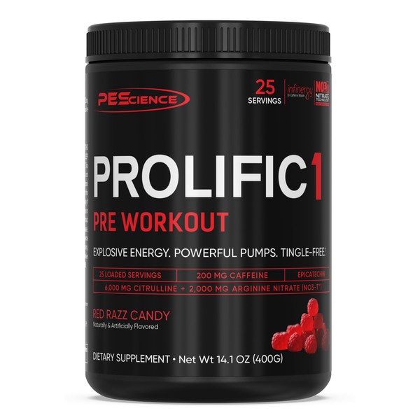 PEScience Prolific-1 Pre Workout Powder for Men & Women with