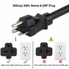 1Ft Nema 6-20P Extension Cord 20-Amp 250 Volt Nema 6-20