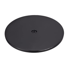 sourcing map 12inch Rotating Swivel Stand with Steel Ball Bearings Lazy Susan Base Turntable for Kitchen Corner Cabinets, Black