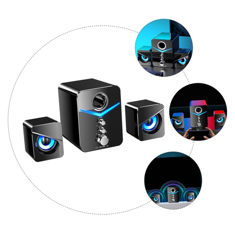 DOITOOL 3pcs Speaker for External Speaker USB Portable Sound Box