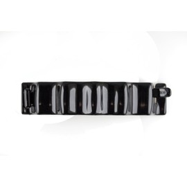 1 x hair clip wave approx. 11 cm long and 2.6 cm wide in black - made in Germany - WeLoveBeads