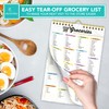 Decorably 52 Sheets Pastel Rainbow Grocery Planner Magnetic with Strong