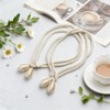 Vmoomax Rope Tassel Curtain Tiebacks, 4 Pack Boho Home Decor
